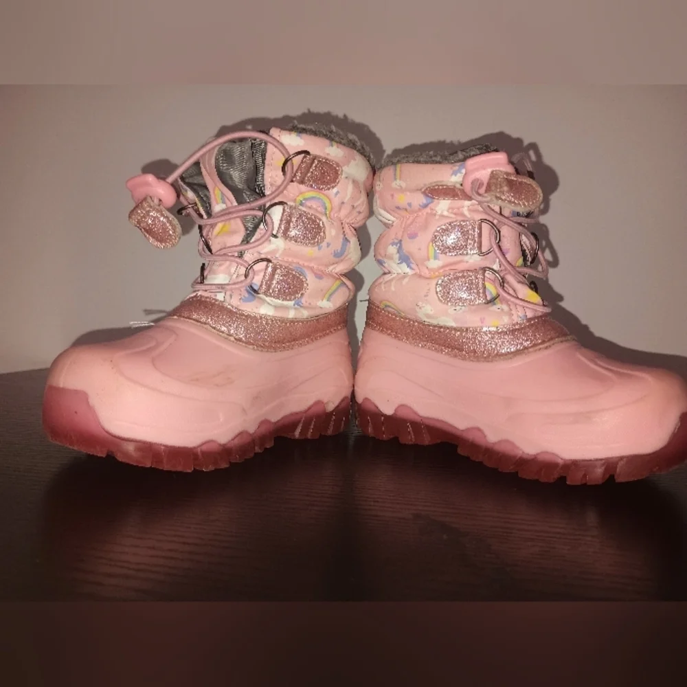 Pink Kids Snow Boots
